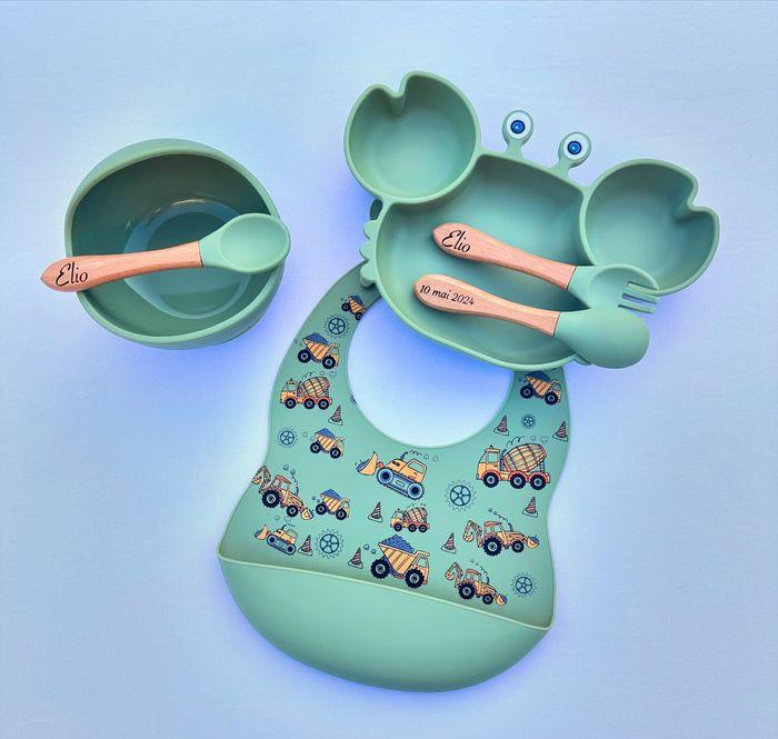 Assiette bébé en silicone personnalisée - photo numéro 1