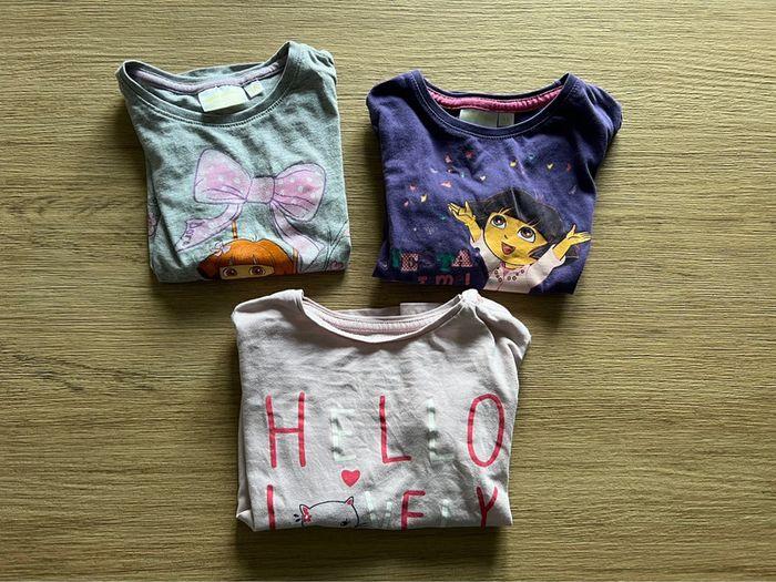 Lot 3 tee-shirts manches longues fille 3 ans - photo numéro 1