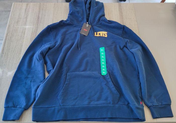 Sweat capuche bleu pour homme taille XL marque Levi's - photo numéro 1