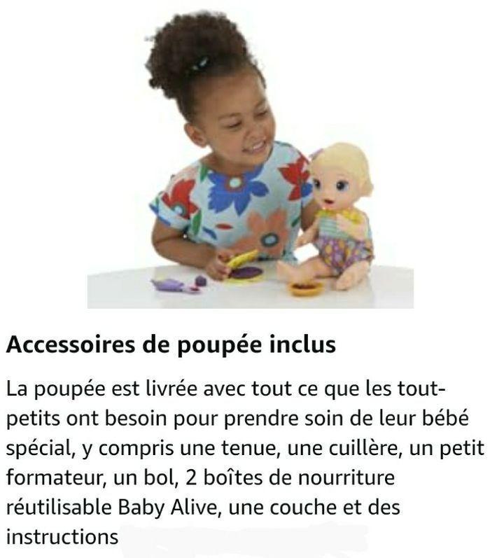 BABY ALIVE LILY A FAIM HASBRO NEUF - photo numéro 8