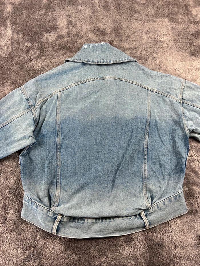 👕 Veste en Jeans vintage y2k Bleu Clair Taille L 👕 - photo numéro 2