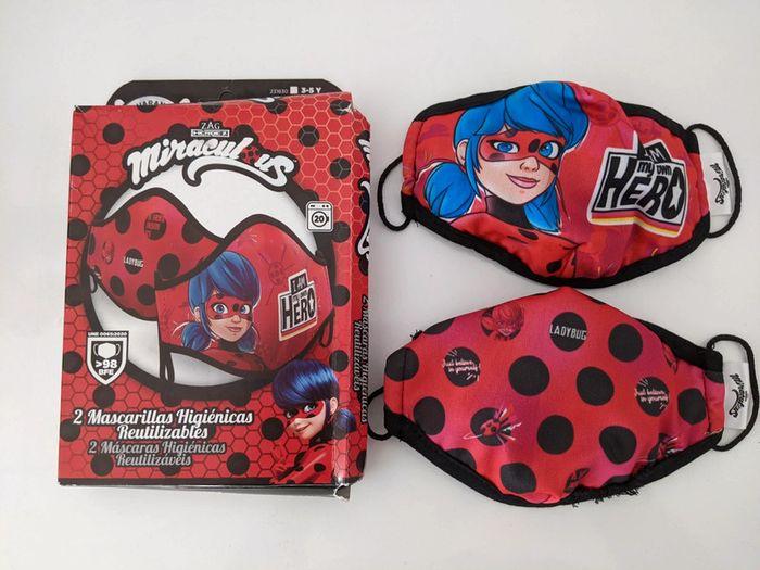 Lot de 2 masques enfants Miraculous Ladybug