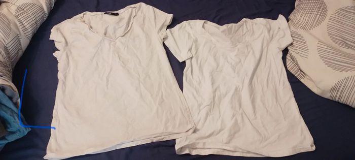 2 t shirt blanc