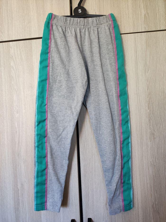 Pantalon sport gris & vert 8 ans BPC - photo numéro 1