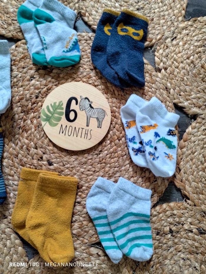 🦋 Lot chaussettes thème Dinosaure 6 mois TAO Tape à l'oeil - photo numéro 3