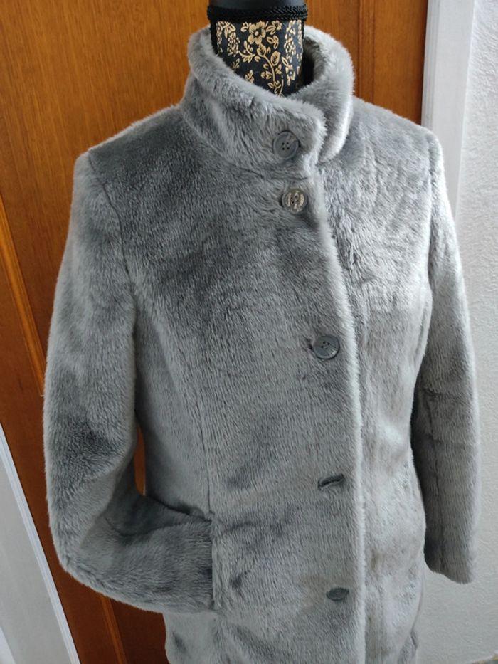 Manteau fausse fourrure gris • S/M • La Redoute - photo numéro 7