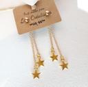 Boucles d'oreilles étoiles dorées LC270