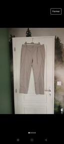 Pantalon type tailleur sym taille 42 beige gris