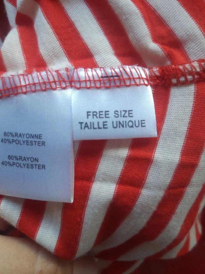 Robe vintage Rouge molly bracken marinière tulle debardeur taille unique - photo numéro 8