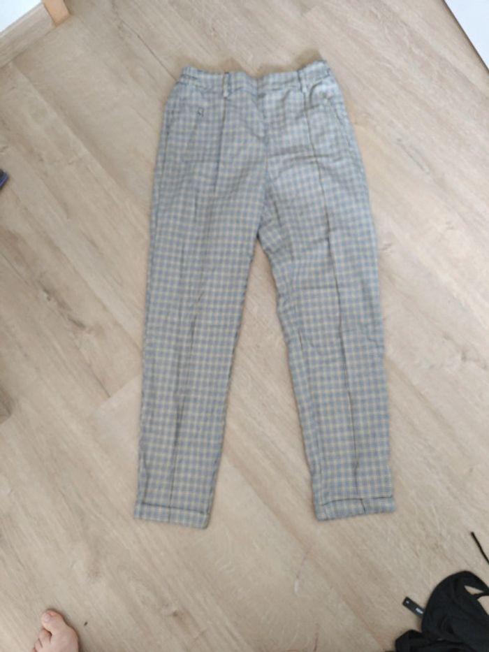 Pantalon tailleur à carreaux - photo numéro 1