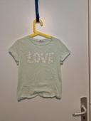 T-shirt love h&m 6-8 ans