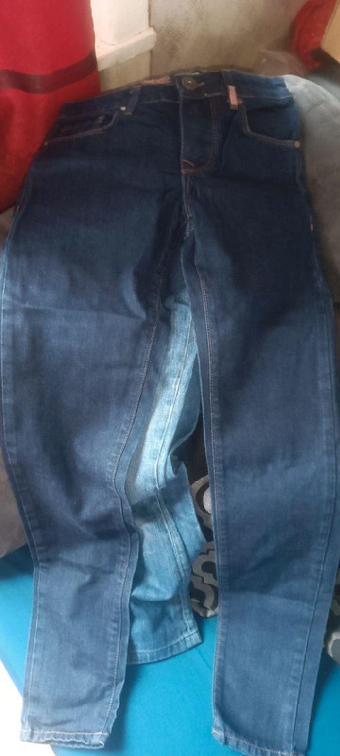 Pantalon jeans bleu marine Bizzbee - photo numéro 6