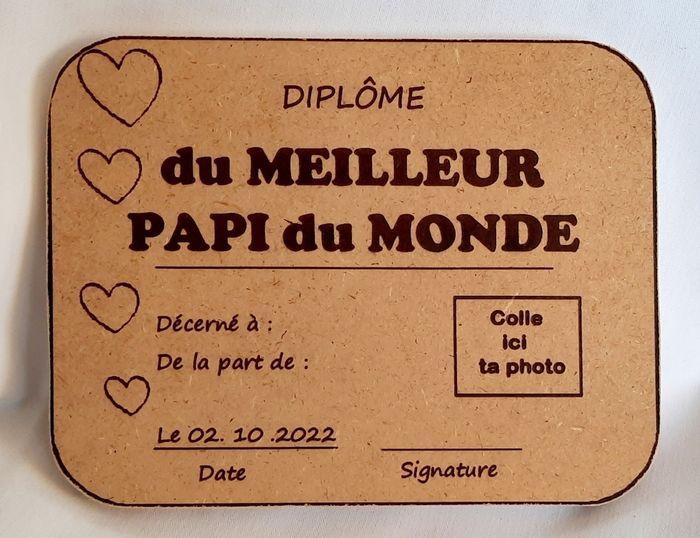 Diplôme super papi personnalisable