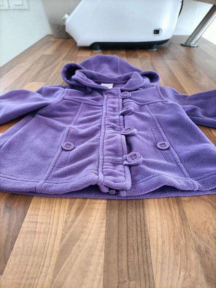 Manteau polaire violet kitiwatt 18 mois - photo numéro 2