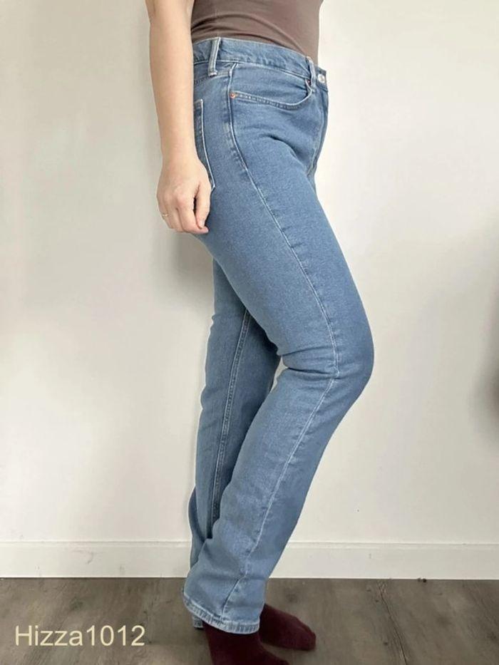 Jean taille haute bleu clair H&M taille 38 💖 - photo numéro 1