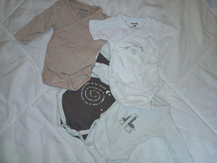 Lot de 4 bodys naissance