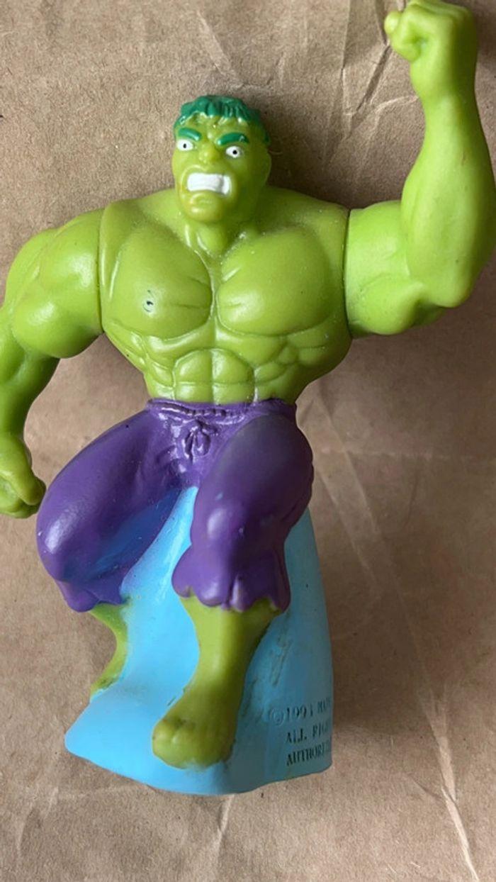 Marvel entertainment group 1993 - Rare figurine l’incroyable Hulk 9cm - photo numéro 6