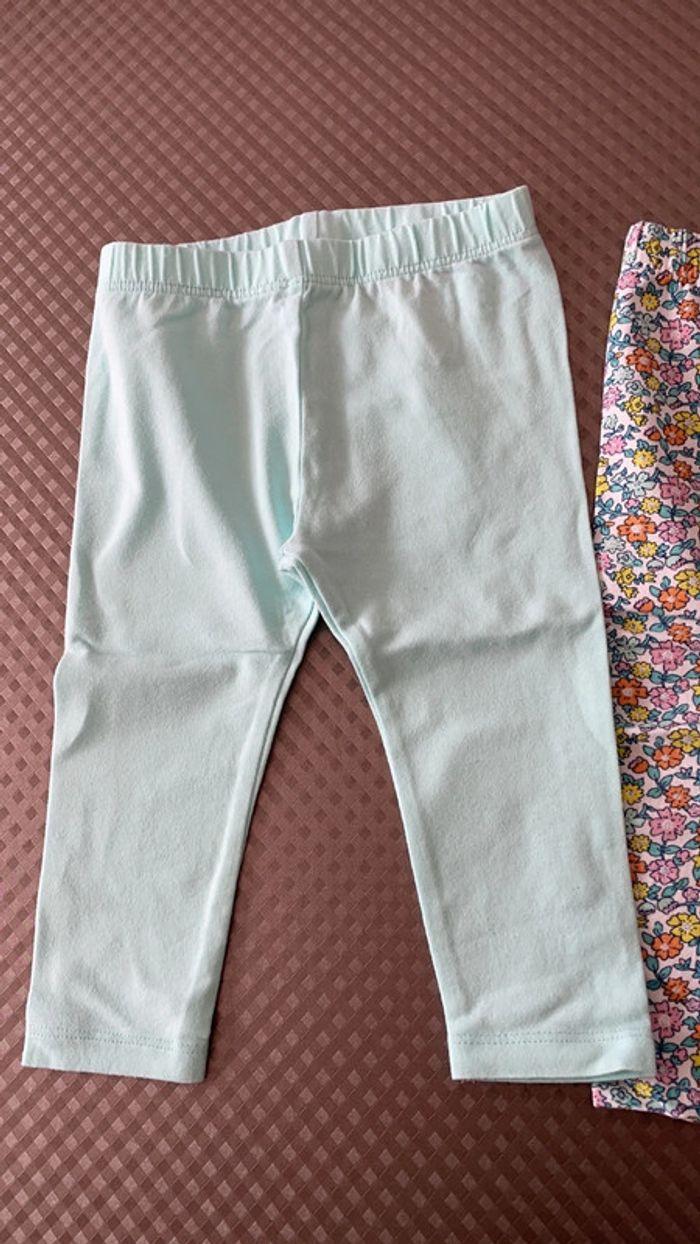 Lot de 2 leggings 9 mois - photo numéro 2