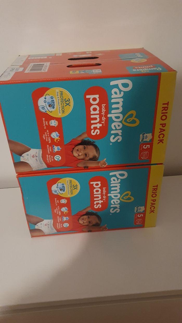 2 lots de couche pampers taille 6 et taille 5 pampers pants - photo numéro 2