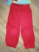 Pantalon rouge velour 18 mois