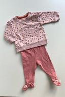 Ensemble petite fille bébé liberty vieux rose