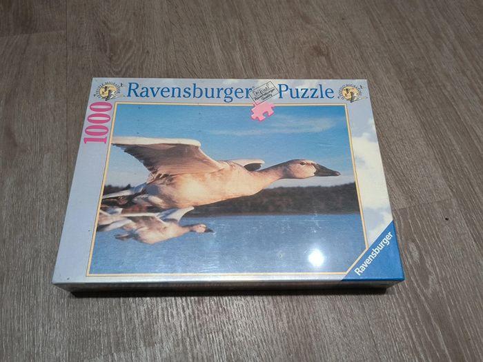 Ravensburger puzzle oiseau oies 1000 pièces 70 x 50 cm le peuple migrateur - photo numéro 1