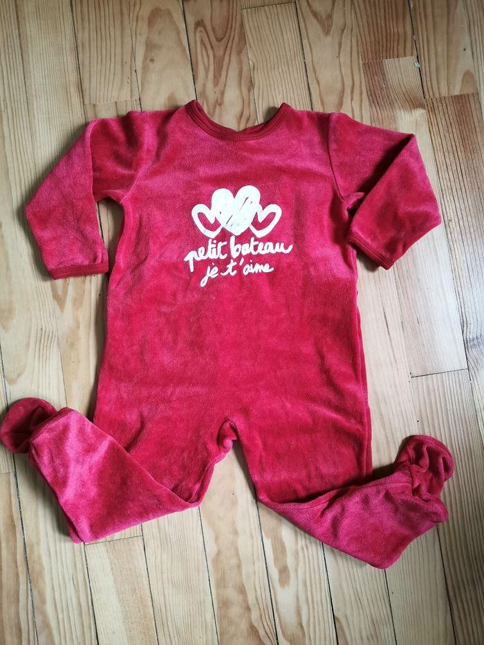 Pyjama petit bateau rouge - photo numéro 1