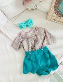 Ensemble Jacadi bébé fille short chemisier 6 mois