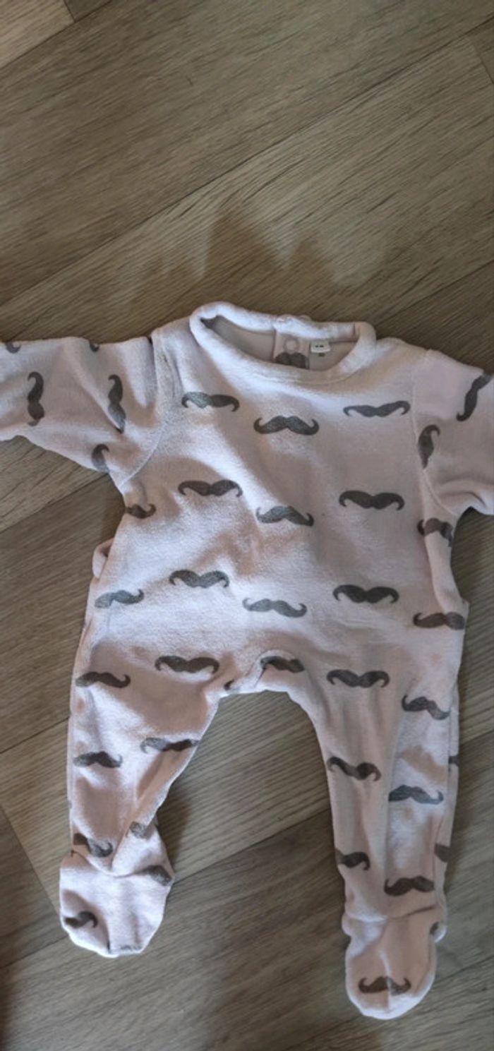 Pyjama naissance moustache - photo numéro 1