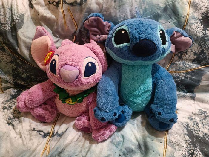 Grandes Peluches Stitch et Angel Disney - photo numéro 1