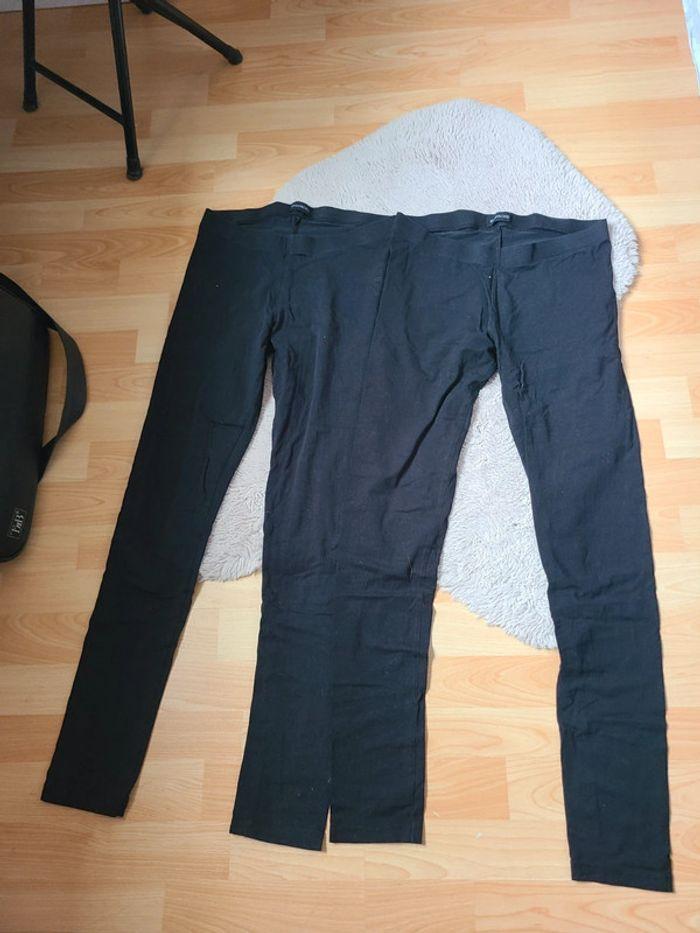 Lot 2 leggings longs noirs 38 - photo numéro 1