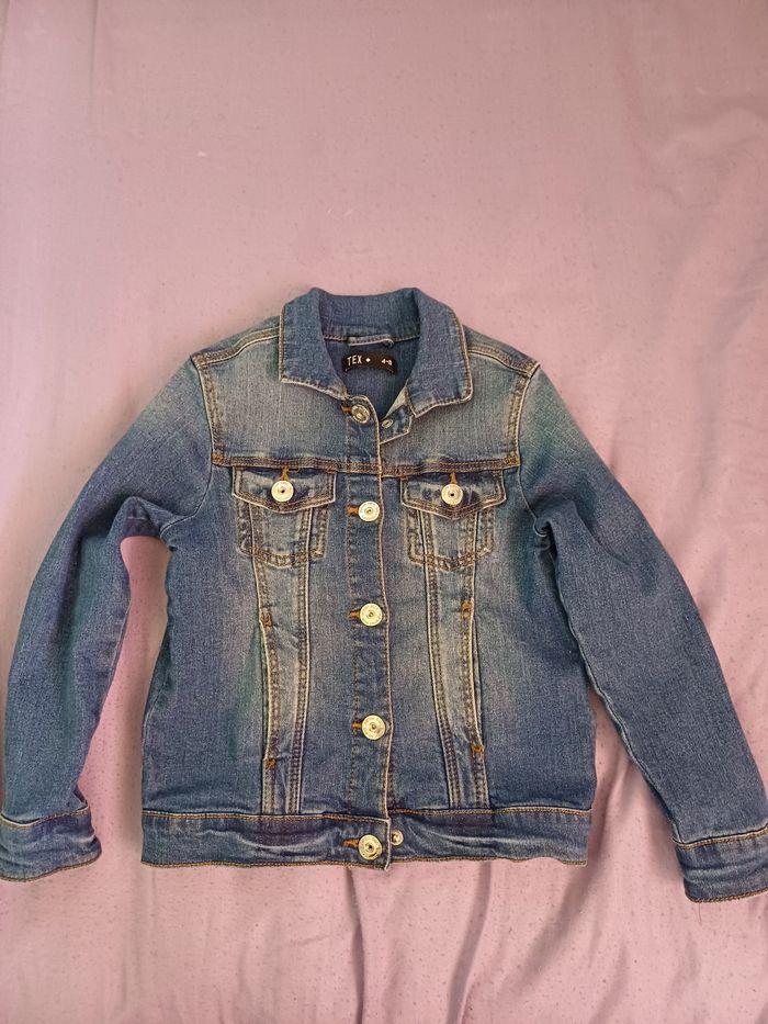 Veste en jean fille  4-5 ans - photo numéro 2