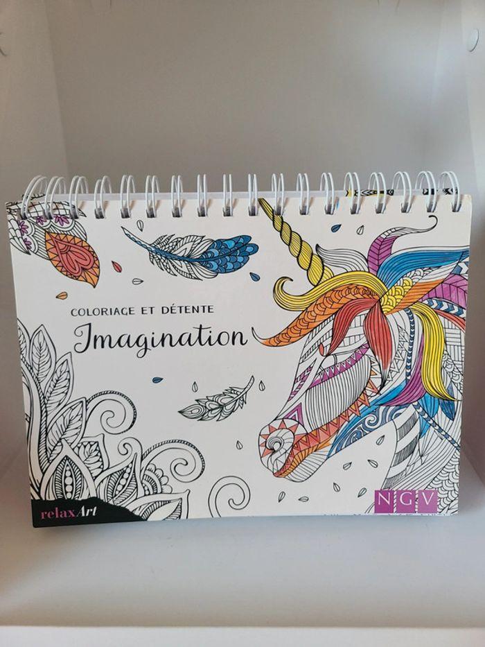 Livre coloriage et détente imagination relaxart neuf - photo numéro 1