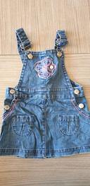 Robe salopette jeans 12mois