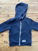 Gilet zip marine