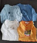 Lot t shirts manches longues bébé 6 mois