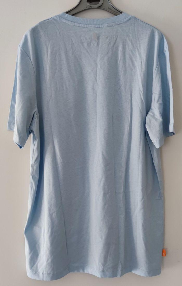 T-shirt bleu marque Timberland pour homme taille M - photo numéro 3