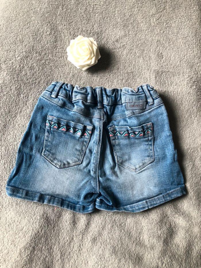 Short en jean Okaidi 7 ans - photo numéro 3