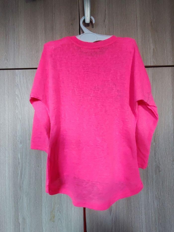 Pull rose  fluo noeud 8 ans enfant & style - photo numéro 4