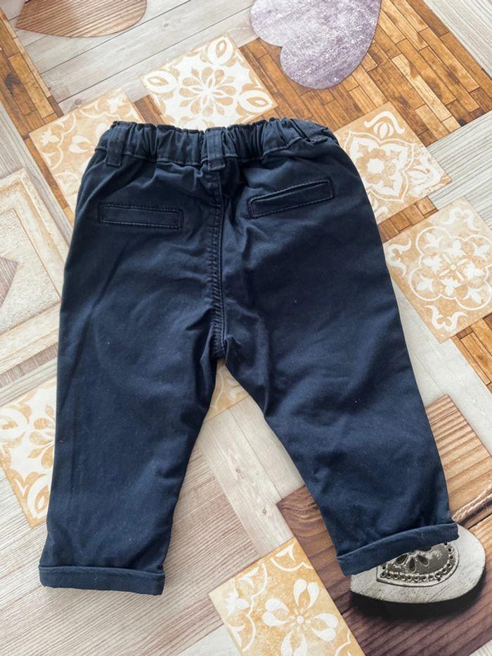 Pantalon bleu marine 6 mois - photo numéro 3