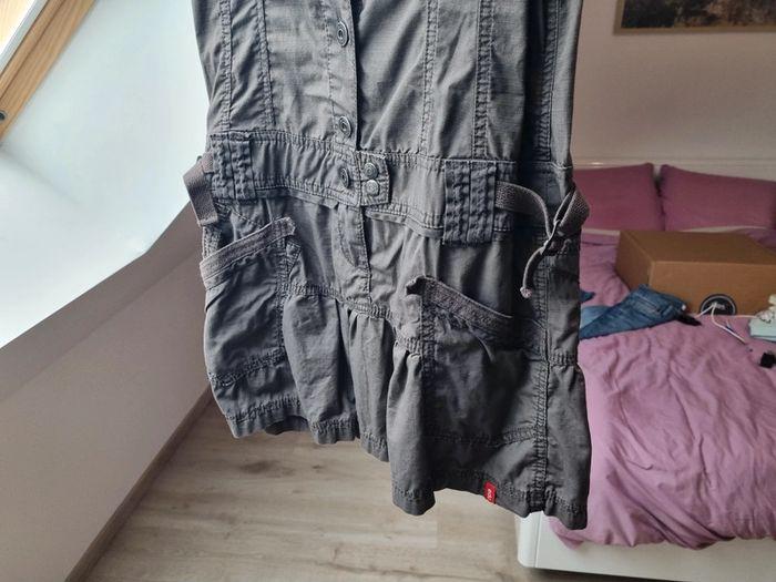 Tunique/robe en jean kaki, EDC, taille 36 - photo numéro 4