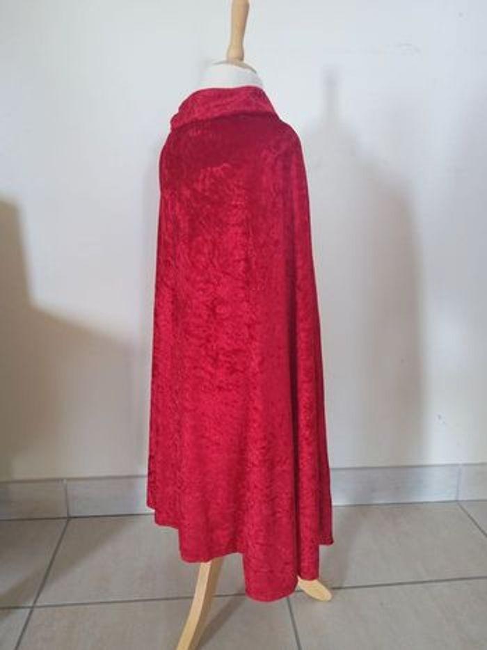 Cape Velours rouge et or - déguisement 2-6 ans - photo numéro 3