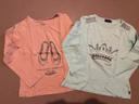 Lot 2 tee shirts fille 8 ans sergent Major