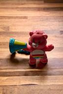 Kenner 80’s - Bisounours CareBears Calinours - figurine rose Grosfarceur arc-en-ciel megaphone