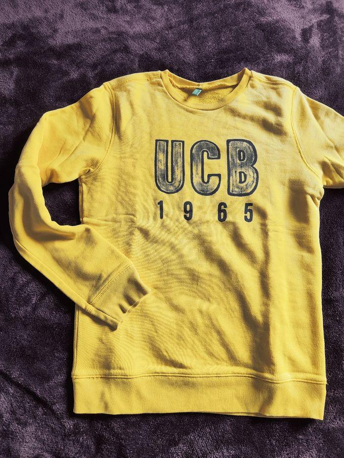 Sweat jaune United Colors of Benetton 14ans - photo numéro 3