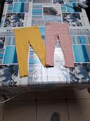 lot de 2 leggings  fin  taille  98