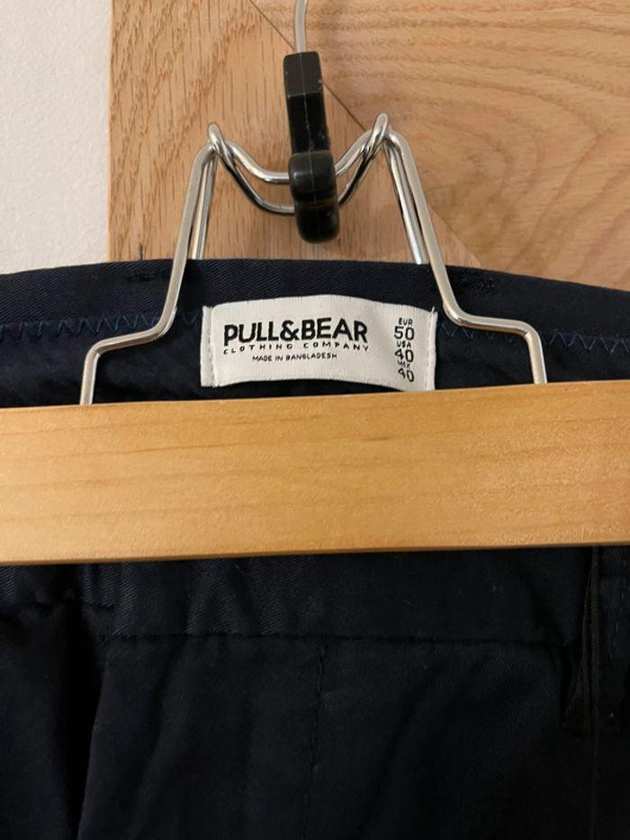 Pantalon bleu foncé pull & bear - photo numéro 3