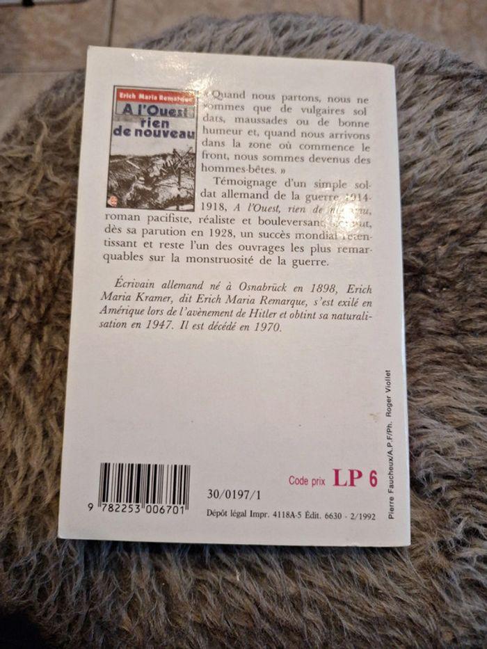 14-18/ A l'ouest rien de nouveau- Erich Maria Remarque - photo numéro 2