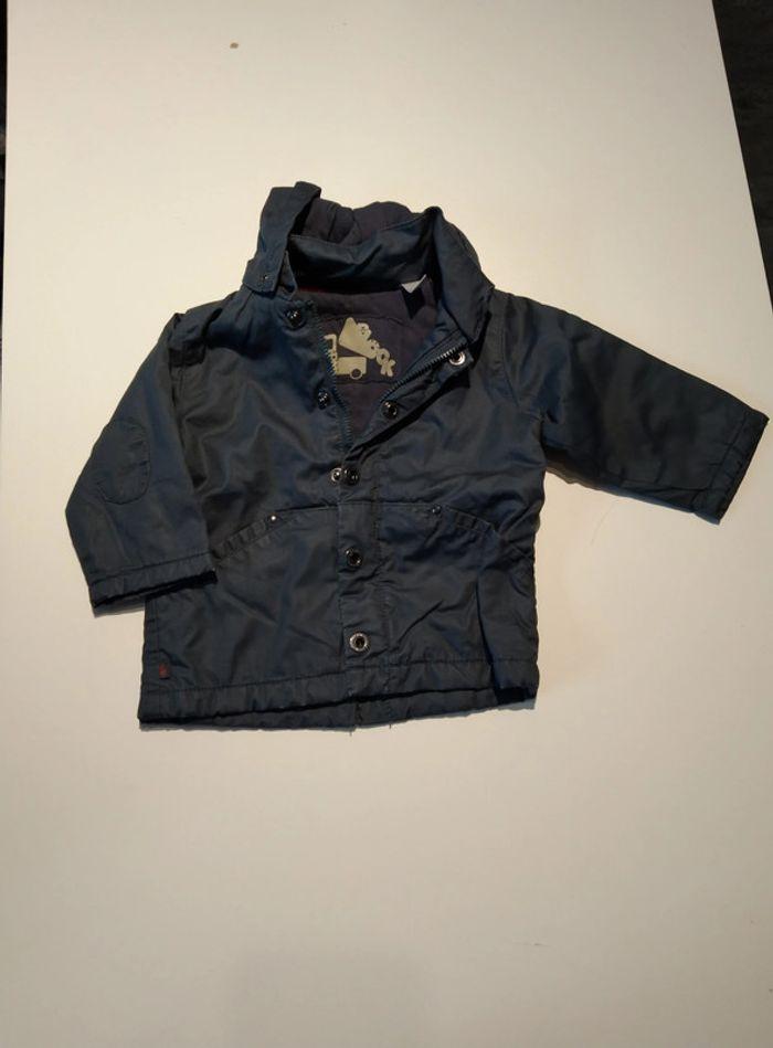 blouson bleu marine mi-saison 6 mois