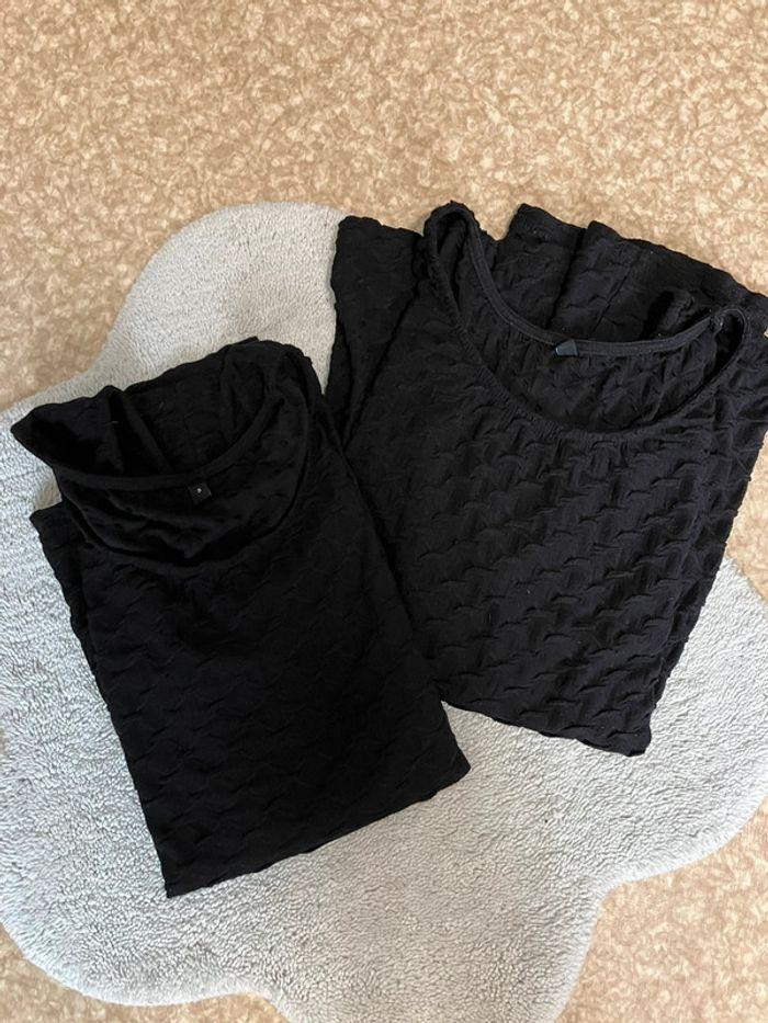 Lot de 2 débardeurs noir pour femme taille XL - photo numéro 1